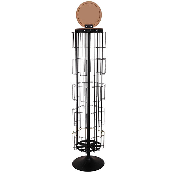 L350mm H1600mm Spinning Display Rack , Rotating Card Display Stand With