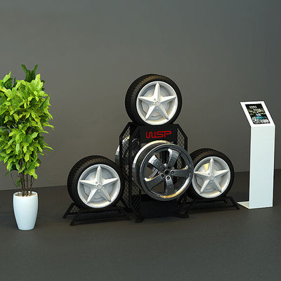 Heavy Duty LH Car Accessories Display Rack , Tire Rack For Garage In Various Colors