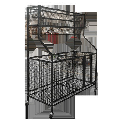 42inch Height 36inch Length Sports Equipment Organizer Rack With Baskets And Hooks