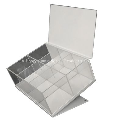 250mm Length 220mm Width Clear Acrylic Storage Box ,Clear Acrylic Jewelry Box With Lid
