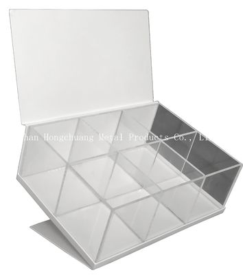 250mm Length 220mm Width Clear Acrylic Storage Box ,Clear Acrylic Jewelry Box With Lid