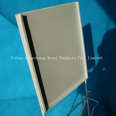 Portable TUV Approval H1000mm Metal Magazine Display Rack,Book shelves With  White