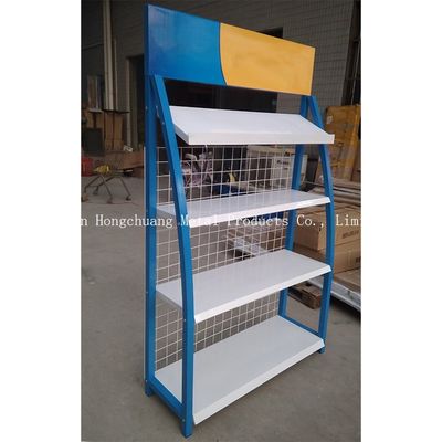 Modernization Style H850mm Car Accessories Display Rack With Blue