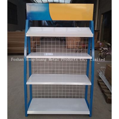 Modernization Style H850mm Car Accessories Display Rack With Blue