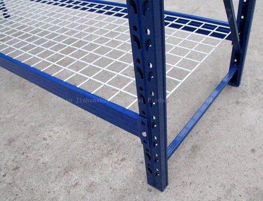 1880mm Length 600mm Width Warehouse Storage Shelves Blue Color