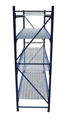 1880mm Length 600mm Width Warehouse Storage Shelves Blue Color