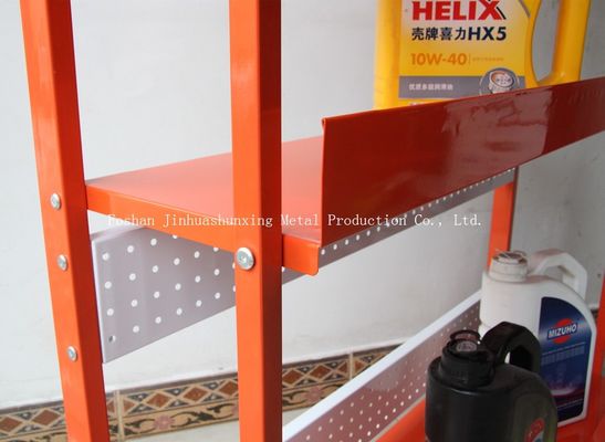 3 Tier TUV Approval Metal Oil Display Stand For Lubricating Oil Per Floor