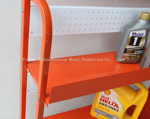 3 Tier TUV Approval Metal Oil Display Stand For Lubricating Oil Per Floor