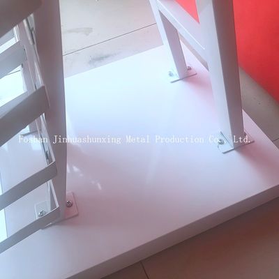 2050mm Height 320*480 mm  Sample Display Rack , Glass Display Racks With White