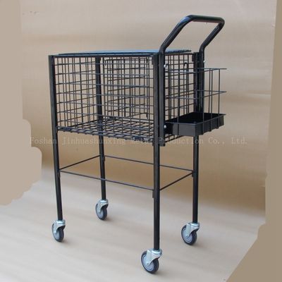 length 600mm Height 800mm 4 Wheel Shopping Trolley , Tennis Ball Carts TUV approve