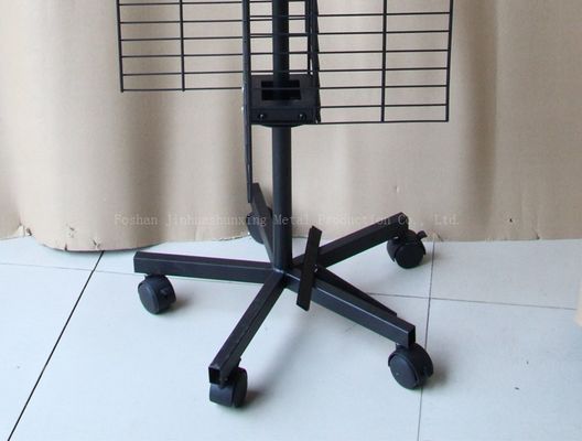 Four Sided W500mm H1800mm Rotating Display Rack ，Mobile phone accessories display rack With Hook