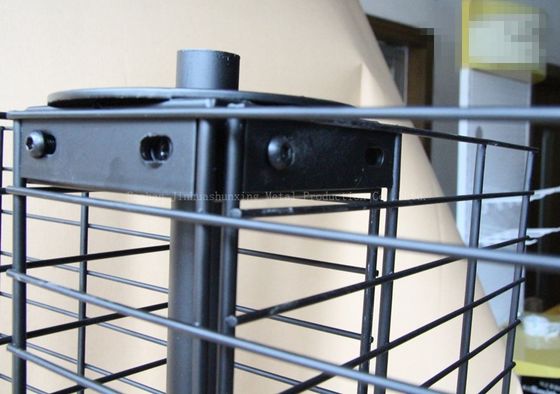 Four Sided W500mm H1800mm Rotating Display Rack ，Mobile phone accessories display rack With Hook