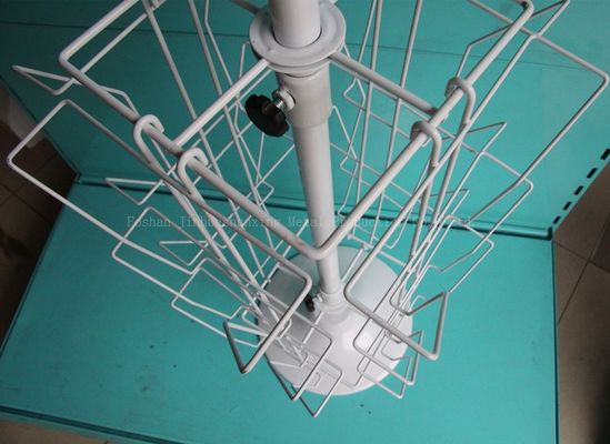 H650mm L200mm Rotating Greeting Card Display , Rotating Magazine Stand for books