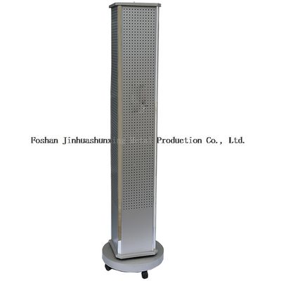 Movable Height 1720mm Width 270mm  Three Sides Rotating Brochure Holder , Supermarket Display Racks For Retail Shops