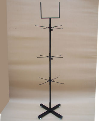 Floor Standing W400mm H1500mm Rotating Display Shelf For Advertising