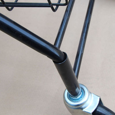Two Layers H950mm W600mm Sports Equipment Storage Rack ,Tennis Ball Trolley Foldable