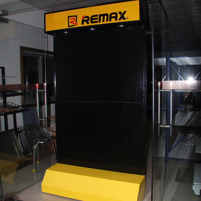 Depth 400mm Height 2200mm Pegboard Display Rack For Mobile Phone Accessories