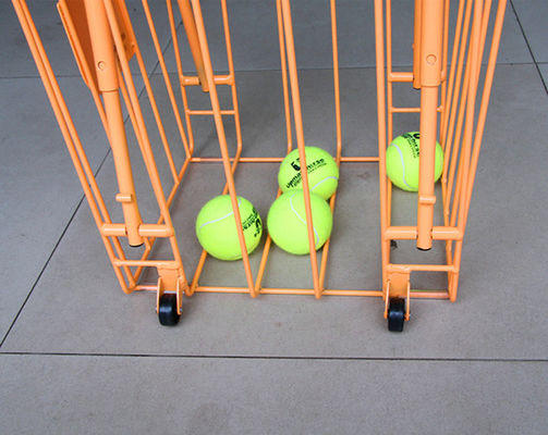 Sports Equipment Storage Rack Folding 300mm Width 350mm Length  Tennis Teaching  Carts, Large Ball Capacity