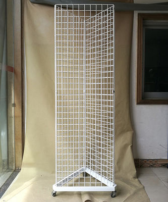 Three Sided L650mm H1828mm Sports Equipment Storage Rack With Casters