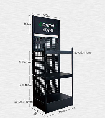 Heavy Duty L1550mm W600mm Engine Oil Display Rack , Motor Oil Display Rack