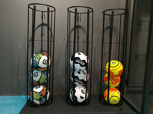 Floor Standing H1020mm W270mm Garage Sports Ball Storage , Vertical Basketball Storage Rack