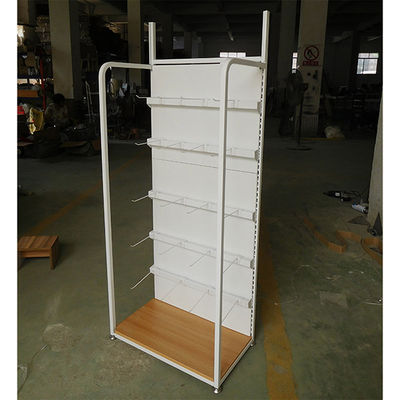 1500mm Height 350mm Width Iron And Wood Shelves For Beauty Shop