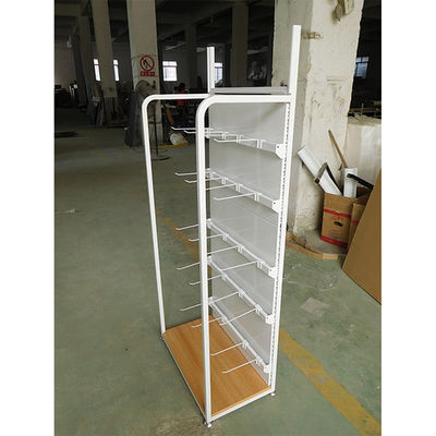 1500mm Height 350mm Width Iron And Wood Shelves For Beauty Shop