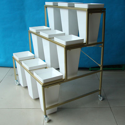 Gold Frame 750mm Length Flower Display Rack As Wedding Decoration