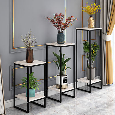 Ulti Layer 800mm Height 40mm Width Flower Display Rack Golden Iron uUed Grocery Store Shelving For Sale