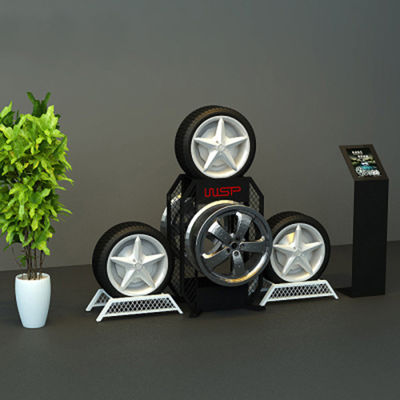 Heavy Duty LH Car Accessories Display Rack , Tire Rack For Garage In Various Colors