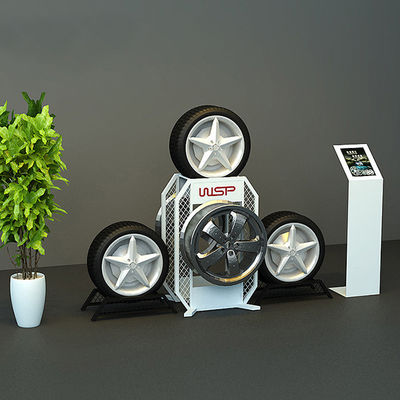 Heavy Duty LH Car Accessories Display Rack , Tire Rack For Garage In Various Colors
