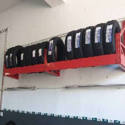 LH Custom Logo Heavy Duty Tire Rack Rack , Wall Hanging Tire Rack Thickened,Steel Display Rack For Shop