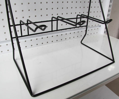 Mini Metal Wire Display Rack , Wire Mesh Display Stands For Battery Earphone Holder