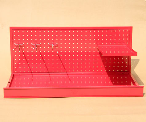 Power Coating HongChuang TUV Approval Pegboard Display Rack Mini Size