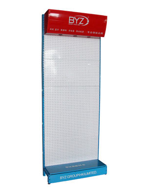 L900mm H2200mm Phone Case Display Rack , Cell Phone Accessories Display Rack 	 Floor Stand