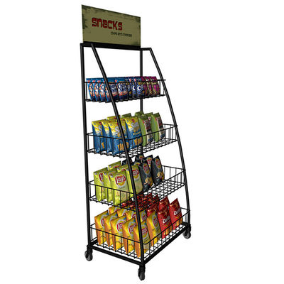 900*400*2000mm Soda Snack Supermarket Display Racks , Steel Rack For Supermarket