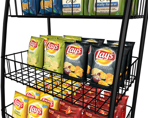 900*400*2000mm Soda Snack Supermarket Display Racks , Steel Rack For Supermarket