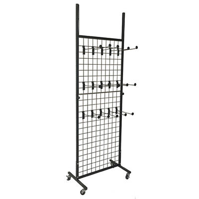 Mobile 400mm Depth 1800mm Height Socks Slipper Rack Stand