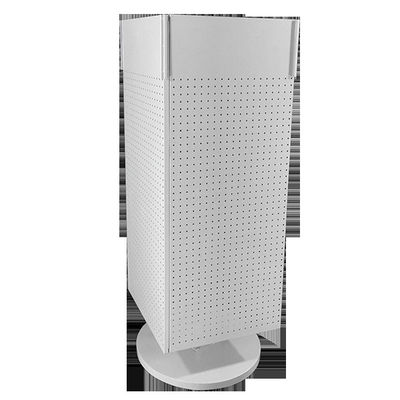 H1440mm W540mm Pegboard Display Rack , Countertop Pegboard Spinner Rack Four Sided