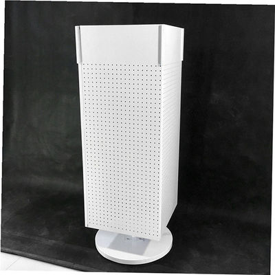 H1440mm W540mm Pegboard Display Rack , Countertop Pegboard Spinner Rack Four Sided