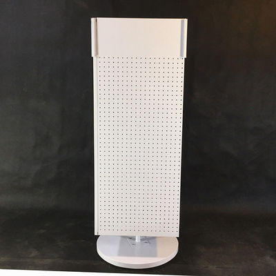 H1440mm W540mm Pegboard Display Rack , Countertop Pegboard Spinner Rack Four Sided