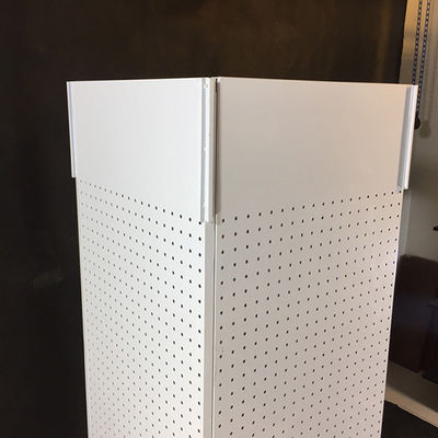 H1440mm W540mm Pegboard Display Rack , Countertop Pegboard Spinner Rack Four Sided