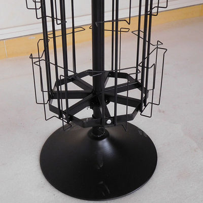 L1680mm W350mm Rotating Retail Display Stand , Rotating Postcard Display Metal