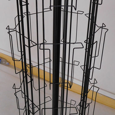 L1680mm W350mm Rotating Retail Display Stand , Rotating Postcard Display Metal