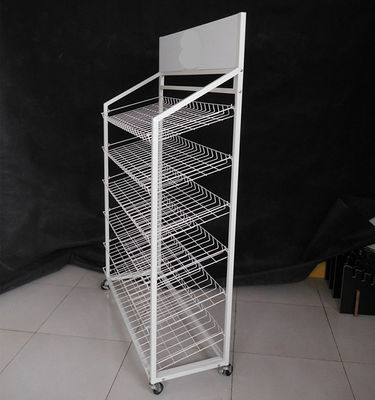 485mm Depth 1680mm Height Supermarket Display Racks In Various Colors