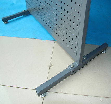 Heavy Duty Width 485mm Depth 485mm Pegboard Display Rack Double Face