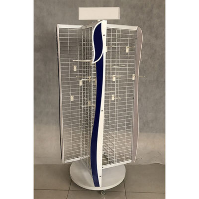 White Length 600mm Width 550mm Revolving Display Stand For Retail Store