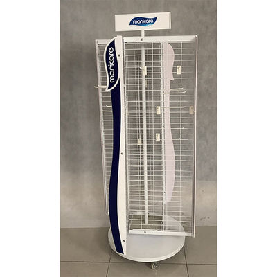 White Length 600mm Width 550mm Revolving Display Stand For Retail Store