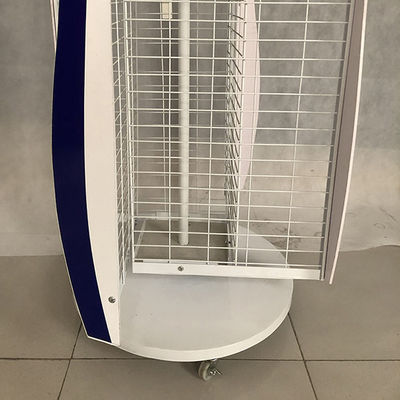 White Length 600mm Width 550mm Revolving Display Stand For Retail Store