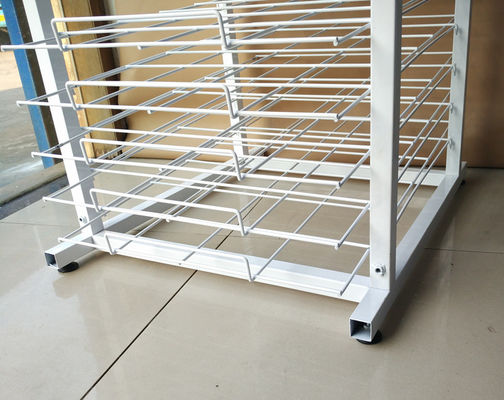 Brochure Paper Sorting Rack RAL Color Supermarket Display Racks 40kg Capcacity